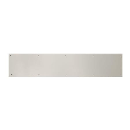 Brass Accents 6 in. x 28 in. Kick Plate Satin Nickel Magnetic Mount A09-P0628-619MAG